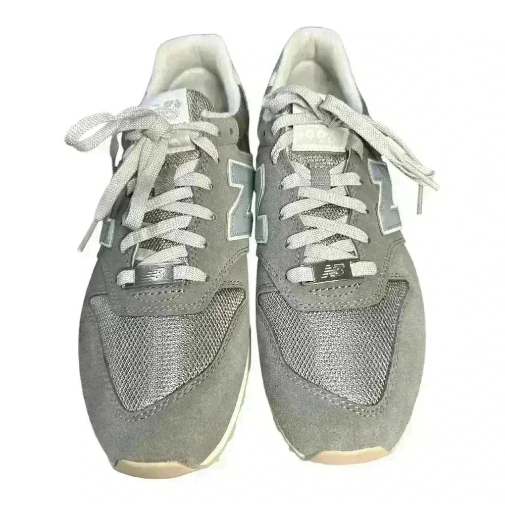 New Balance 996 Grey Suede Sneakers - Picture 3 of 7